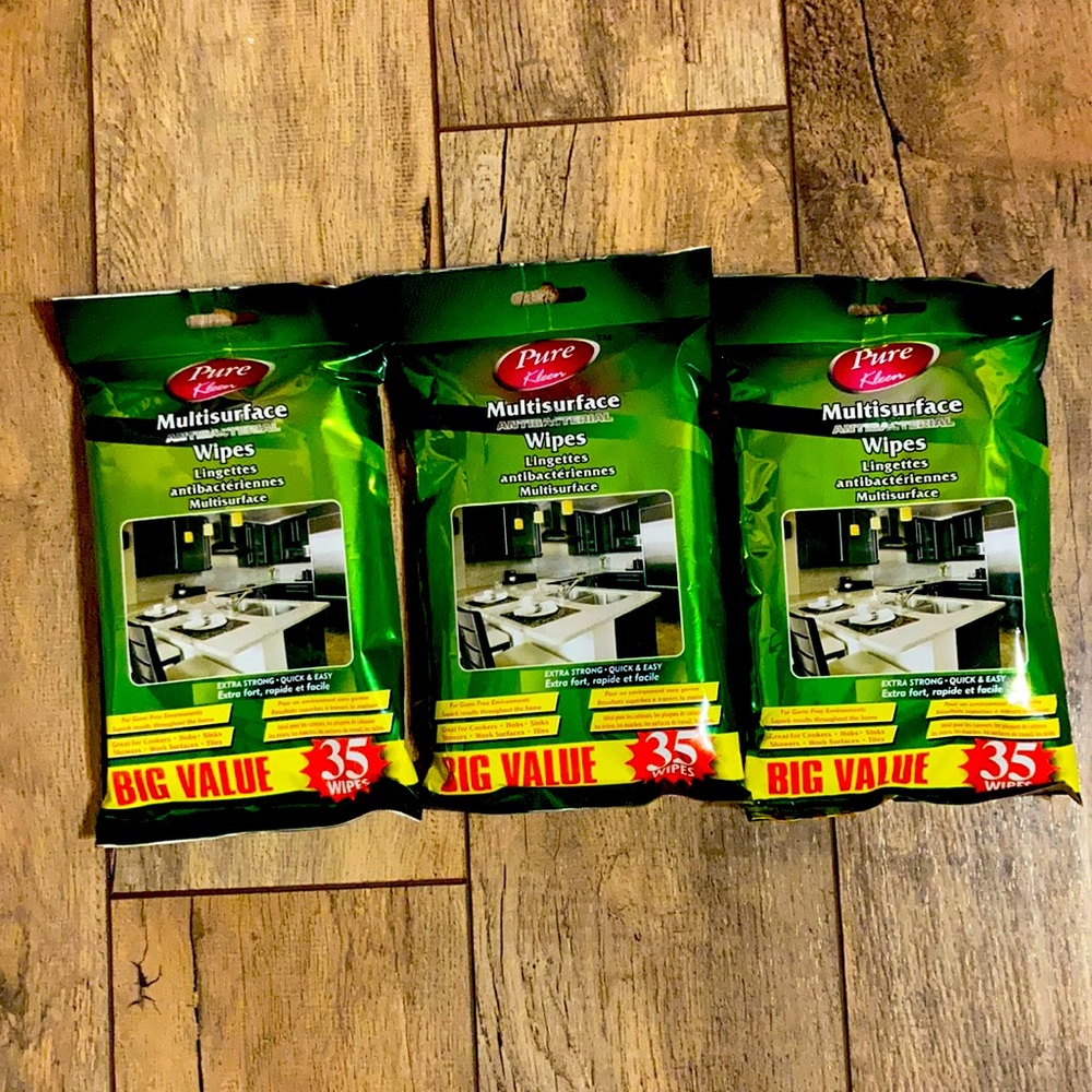 Pure Kleen Multi Surface Antibacterial Wipes Lot3